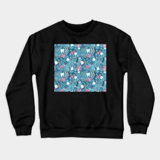 Cute teeth and doodles Crewneck Sweatshirt